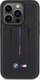 Kapak telefoni BMW M Collection PU Grip Stand Case për iPhone 15 Pro, mbrojtës, i zi