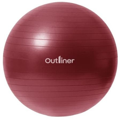 Top fitnesi Outliner Gym Ball, 55 cm, PVC antiburst, i kuq