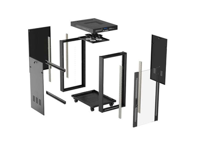 Kabinet serverik Lanberg FF01 19", 24U, 600x800 mm, i zi