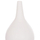 Vazo dekorative tabletop Deni HM4663.02L, fiber cement, 26x39cm, e bardhë
