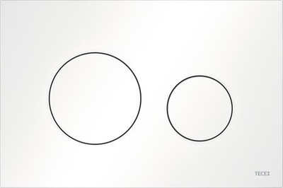 Buton shkarkimi TECE Loop 9240926, për WC, plastikë, i bardhë mat