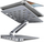 Stendë laptopi AXAGON HMC-STND, 10"-16", hub USB-C 7 në 1, gri