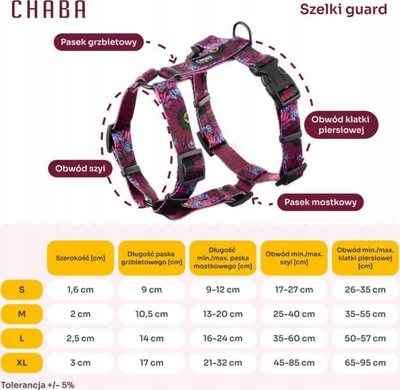 Shaptilop për qen Chaba Guard Lakota M, i papërshkueshëm nga uji, shumëngjyrësh