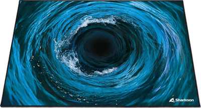 Tapet për dysheme Sharkoon SKILLER SFM12 Undertow, 120 x 120 cm, 5 mm, blu
