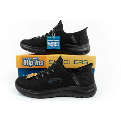Atlete Skechers Summits High Range M 232457 BBK, Air Cooled Memory Foam, slip ins, të zeza