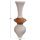 Vazo dyshemeje dekorative HomeMarkt Nebula HM4660.02S, 120cm, fiber cement, e bardhë