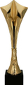 Декоративна пластична купа, 37cm, златна боја