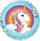 Balon folie Godan Unicorn FX18, dekor për festa, shumëngjyrësh