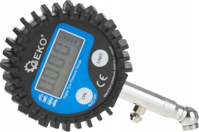 Matës presioni dixhital Geko G01274, deri 13.8 bar, ekran LCD, zi blu