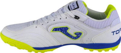 Këpucë futbolli Joma Top Flex 2342 TF M, për fusha me bar artificial, për burra, të bardha me neon