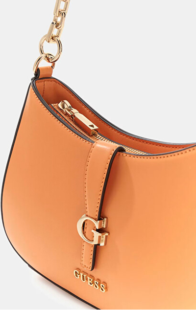 Çantë shpatulle Carrie Top Zip Shoulder Bag, mbyllje me zinxhir, e zezë