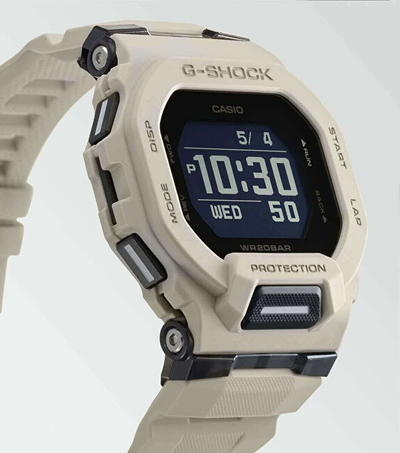 Orë për meshkuj Casio G-SQUAD Bluetooth Step-tracker GBD-200UU-9ER (661), e hirtë
