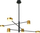 Висечка таванска ламба Netlighting Remdal ITLPND-16, ЛЕД 36W, 4000K, црна златна