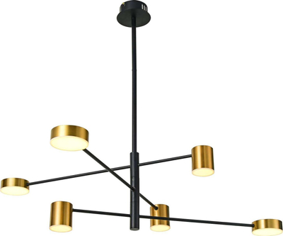 Висечка таванска ламба Netlighting Remdal ITLPND-16, ЛЕД 36W, 4000K, црна златна