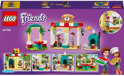 Set lodër LEGO® Friends 41705 Pizzeria in the town of Heartlake, 144 pjesë