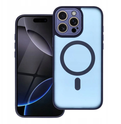 Mbrojtëse telefoni VARIETE Mag Cover për iPhone 16 Pro, përputhet me MagSafe, blu navy