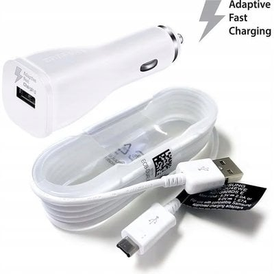 Karikues makinë Samsung, 15W, microUSB, i bardhë