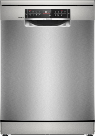 Enëlarëse Bosch SMS8ECI02E, 14 komplete, 60 cm, e argjendtë