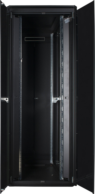 Kabinet rack Lanview RDL46U61BL, 46U, në këmbë, ngjyrë e zezë