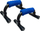 Shufra për pompa Spartan Push-Up Bars, metal, set me 2 copë, ngjyrë e zezë