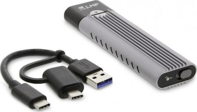 Kuti eksternale SSD LMP Data Mobile Ultra, M.2 PCIe NVMe, USB‑C, gri