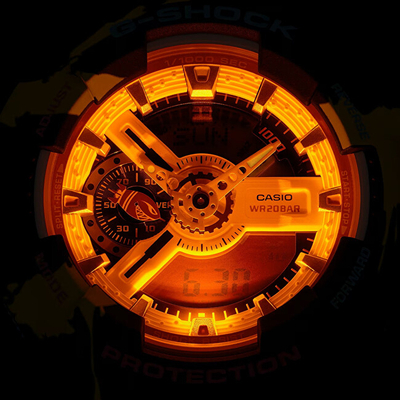 Orë dore për meshkuj Casio G-Shock Classic, shumëngjyrëshe