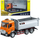 Lodër kamion dump Huina, metal, 1:50, portokalli