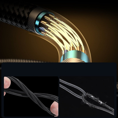 Kabllo USB-C në USB-C Joyroom JYR651, 1.2 m, 100 W, e zezë