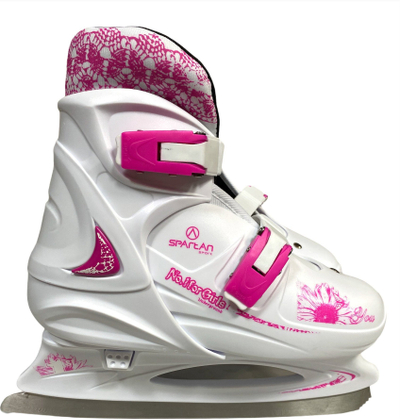 Patina akulli SPARTAN Figure Skate Set Jana, me nr të rregullueshëm 37–40, për gra, të bardha