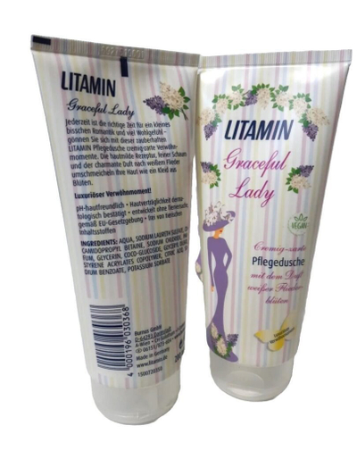 Krem dushi Litamin Charming Lady, bazë manushaqe, 200ml