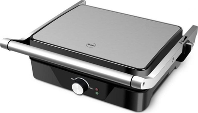 Grill elektrik Eldom GK170, pllaka jo ngjitëse, trup inox, gri
