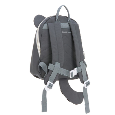 Çantë shpine fëmijësh Lassig Mini Backpack About Friends Raccoon, 3D rakun, gri e errët