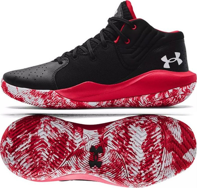 Atlete basketbolli Under Armour Jet 21 për burra, të zeza me të kuqe
