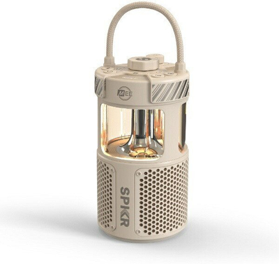 Altoparlant Bluetooth Mee Audio LightSPKR, për ta marrë me vete, llampë kampingu, që s’e ha uji, ngjyra Desert Sand