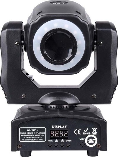 Reflektor lëvizës Light4Me Mini Spot 60 Ring, LED 60W, DMX, i bardhë