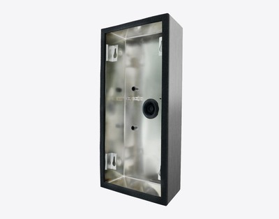 Kuti montimi D2x01V Surface-mounting housing, çelik inoks, montim sipërfaqësor, argjendtë