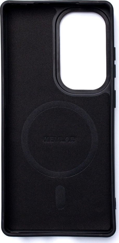 Заштитна маска за телефон Wozinsky Carbon Fiber со MagSafe, за Samsung Galaxy S25, TPU, црна