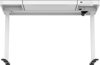 Tavolinë zyre ActiveJet, rregullim elektrik lartësie, 140 x 70 cm, sipërfaqe e bardhë me sirtar