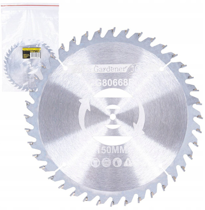 Teh karabit për kositëse bari Geko G80668, 150mm, 40 dhëmbë, argjendtë