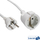 Kabllo zgjatues InLine Power Extension Type F, 1.5m, e bardhë