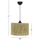 Llambadar tavani Indoor HM7944.03, E27, 30cm, pistachio