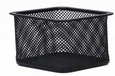 Mbajtëse kapësesh letre Q-CONNECT Office Set KF18475, metal, katrore, e zezë