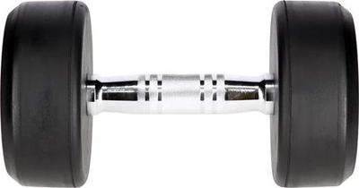 Hantel HMS HG PRO, 9 kg, me veshje gome, i zi