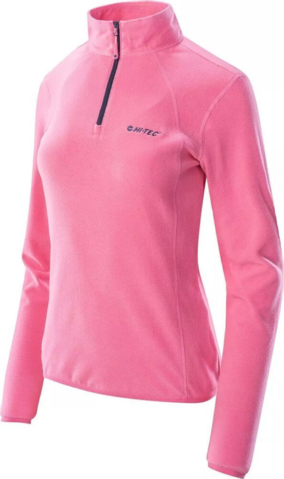 Флис блуза за жени Hi-Tec Lady Damis, со полов патент, розова