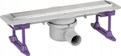 Kanaletë lineare Kessel Linearis Ultraline 450mm, kapak inox, për dush