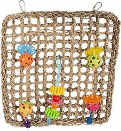 Lodër për zogj Duvo+ Sea Grass Net, rrjetë për t’u ngjitur 41x37cm, me varëse, me ngjyra të ndryshme