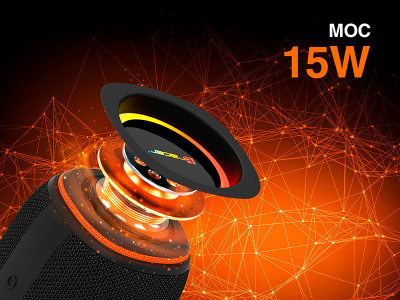 Folës portativ Tracer TWS Xtremebeat MID, 15W, Bluetooth 5.3, RGB, IPX6, i zi