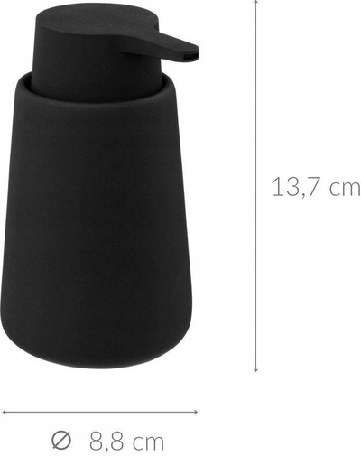 Дозатор за сапун 5 Five Simply Smart Colorama Black Kohl, 250ml, црн