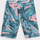 Leggins për goca 4F Junior TTIGF050, të shkurtra, me print tropikal rozë jeshil