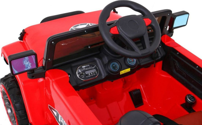 Makina elektrike për kalamaj Ramiz Full Time 4WD, 12V, njëvendëshe, e kuqe